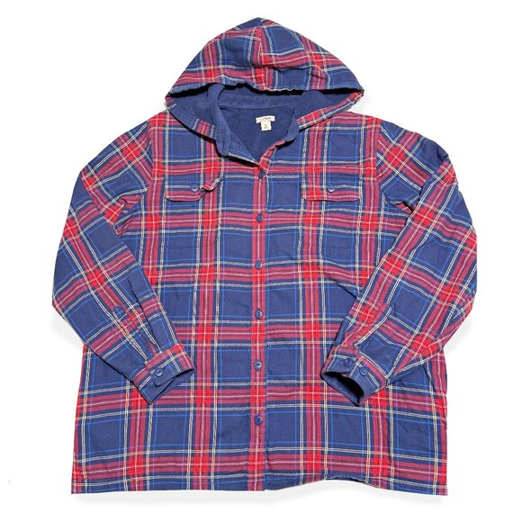 Secondhand L.L. Bean, Plaid Jacket / Red and Blue Coat / 1990's Style - Picture 1 of 5